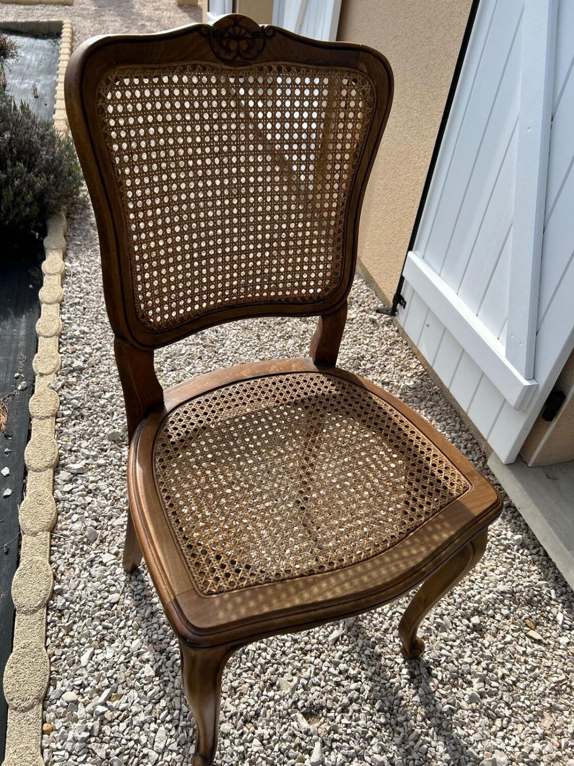 Caned chair in Louis XV style