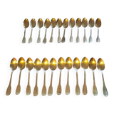 12 silver-plated soup spoons
