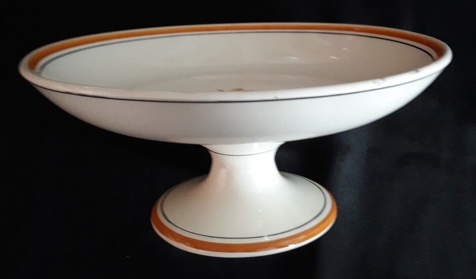 Fruit cup on pedestal - Creil & Montereau - 80s