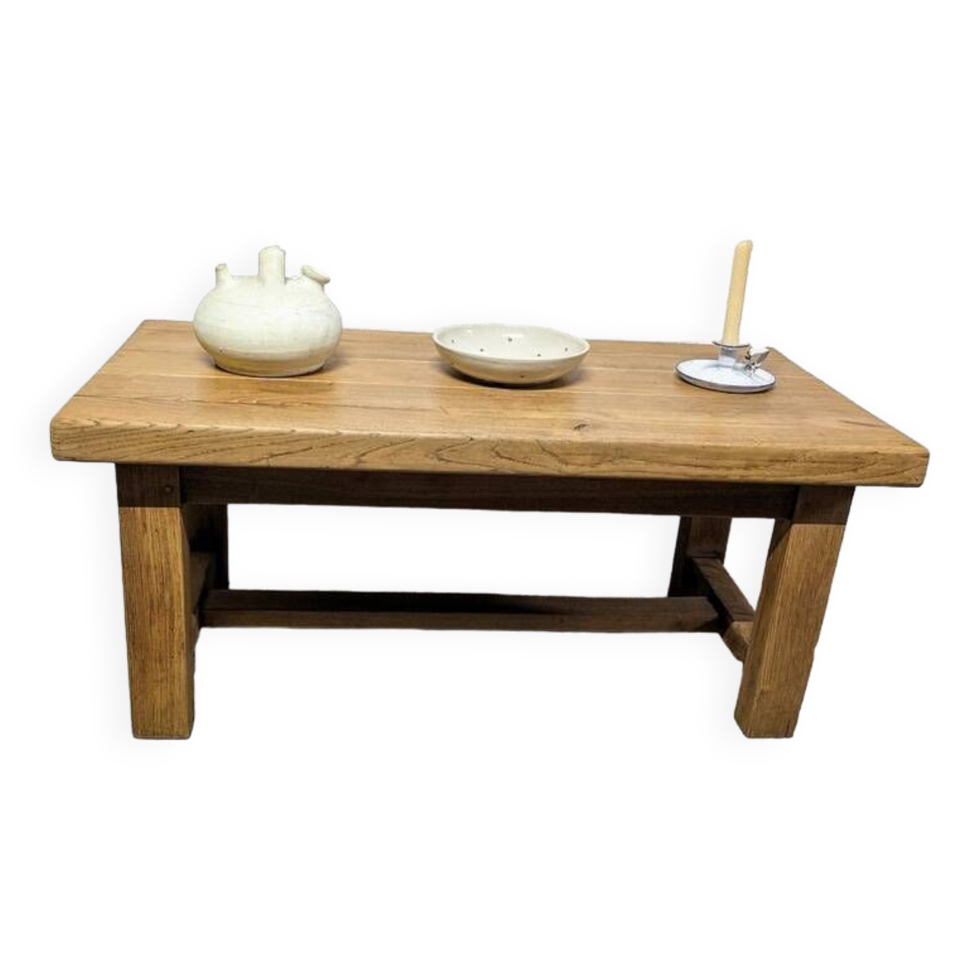 Solid oak coffee table