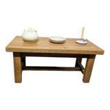 Solid oak coffee table