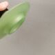 Green glass UFO pendant lights from Design-Light, early 1990s in Denmark
