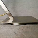 Chromed metal halogen dimmer desk lamp