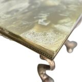 Vintage onyx coffee table with koi legs