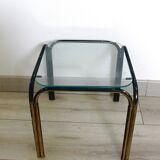 3 Vintage 1970s Nesting Glass Tables