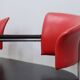 1990s Italian black and red post modern design bench