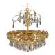 Lustre en laiton, design danois, années 1970, production : Danemark