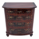 Walnut chest of drawers, Northern Europe, circa 1890. After renovation.