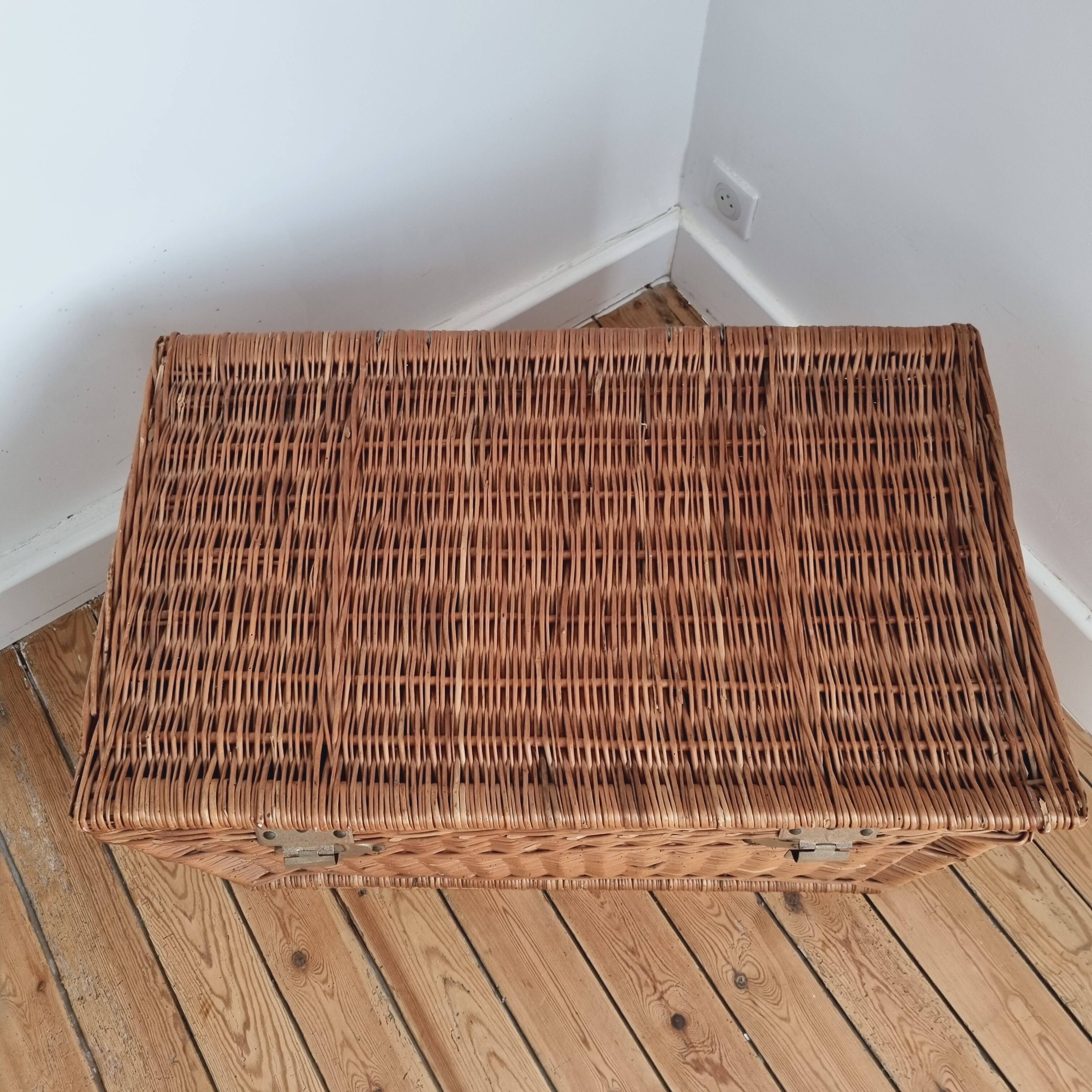 Large wicker trunk
