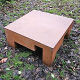 Table basse MPCEM acier Corten design vintage
