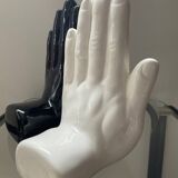 Pair of ceramic Hands bookends from the 70s