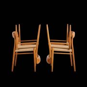 Set of 4 chairs model 75 in oak, Niels O. Møller, Denmark, 1950s