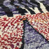 Moroccan Berber carpet Boujaad with colorful patterns 247x162cm