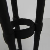 Steel bistro table on cast iron base