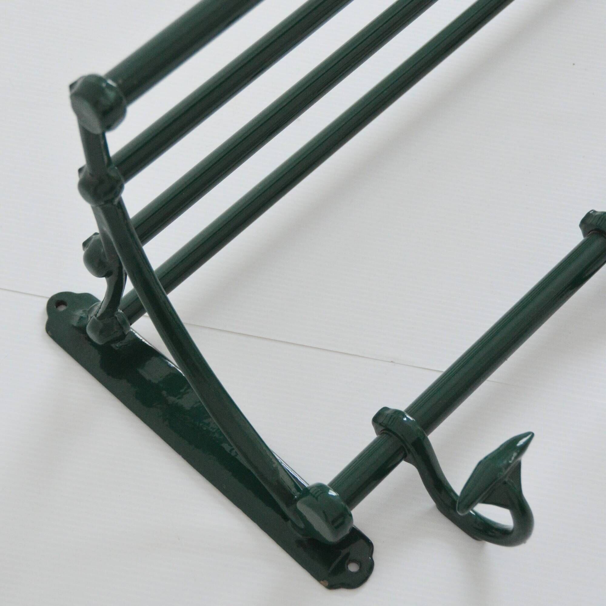 Vintage coat rack / hat stand in cast iron, 1930s Art Deco.