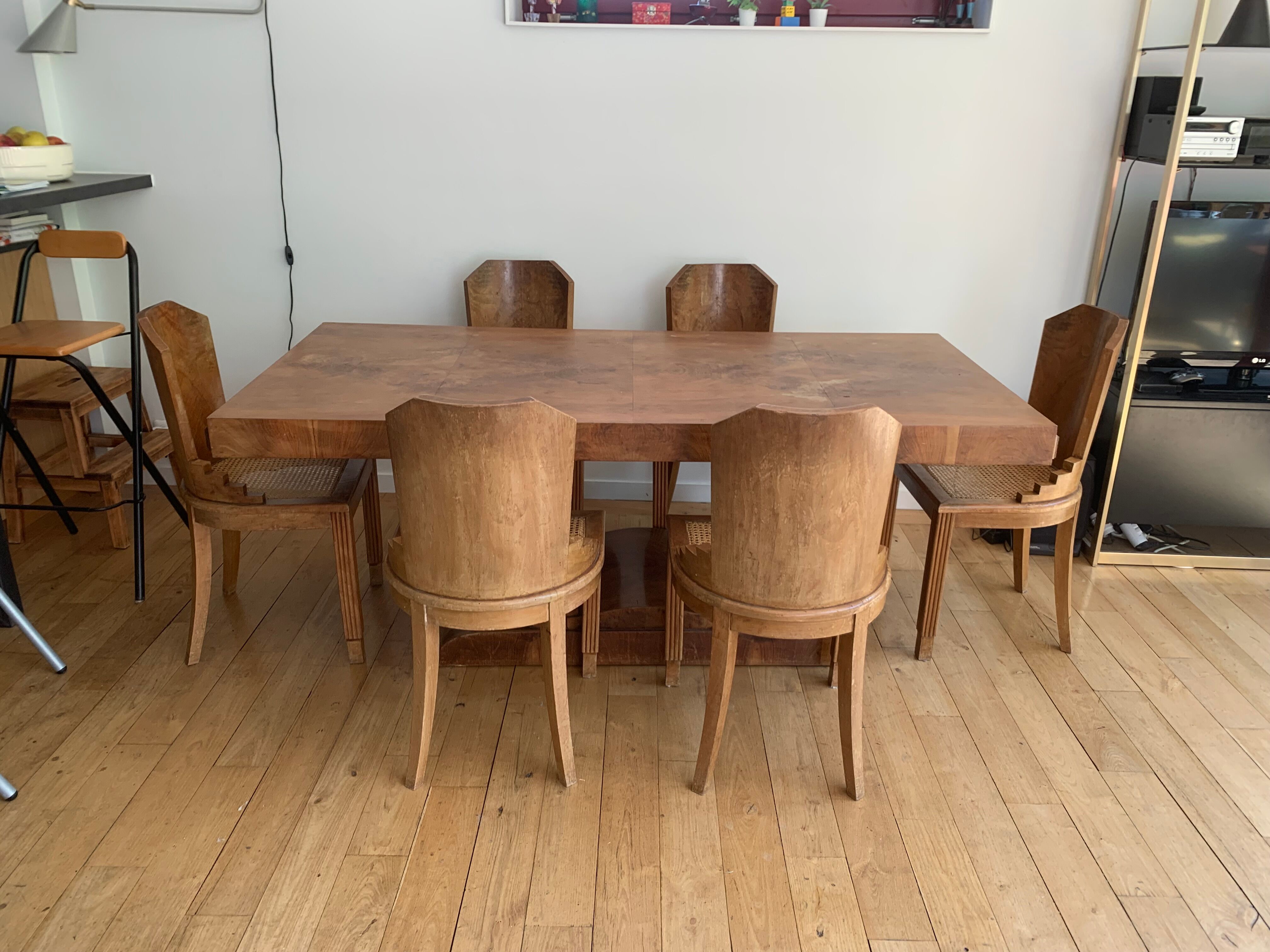 Vintage art deco table & chairs