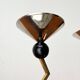 Italian postmodern metal candle holders, 1980s, set of 2