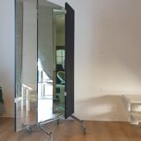 XL triptych mirror on wheels