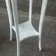 Sellette ancienne en bois peint blanc – H 110 cm