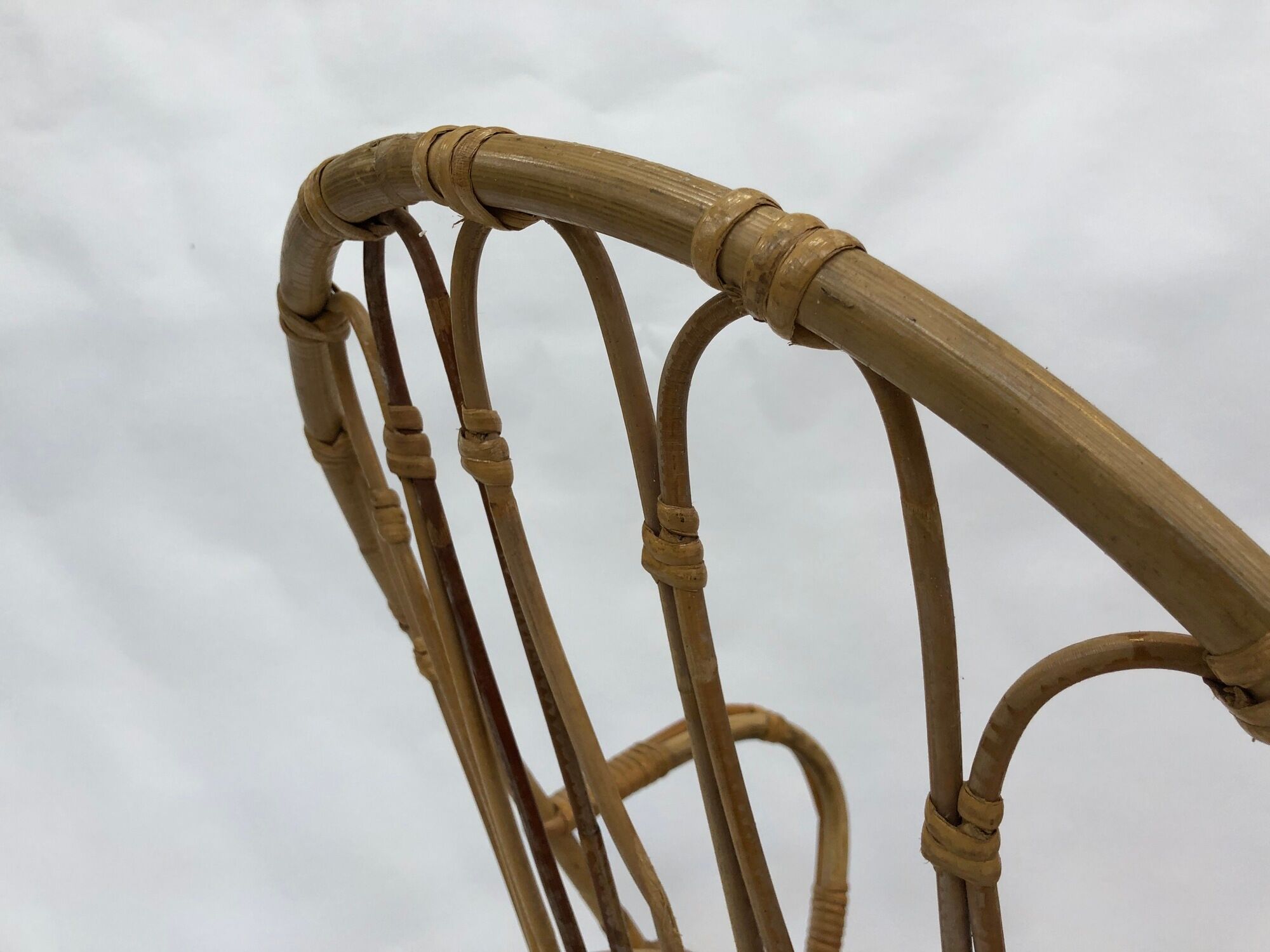 Vintage Dirk van Sliedregt for Rohe Noordwolde Rotan chair
