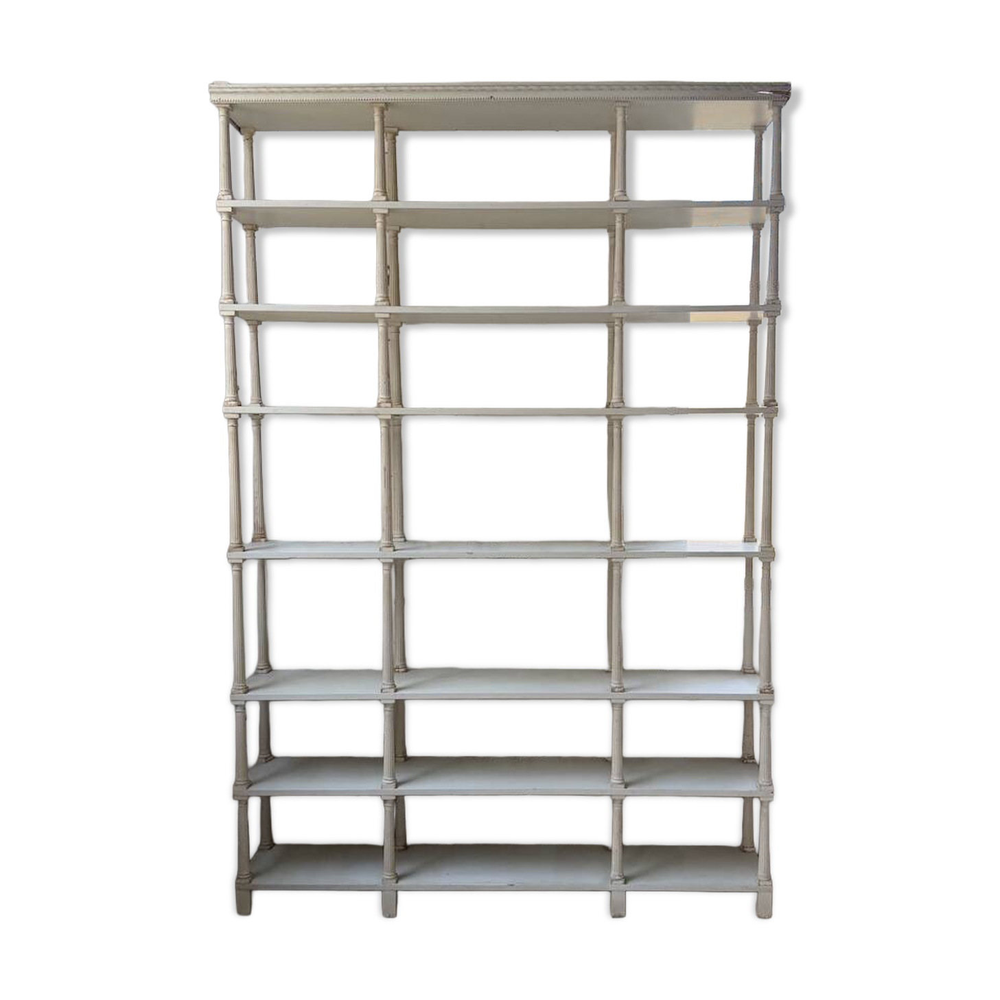 XL Napoleon bookshelf white patina