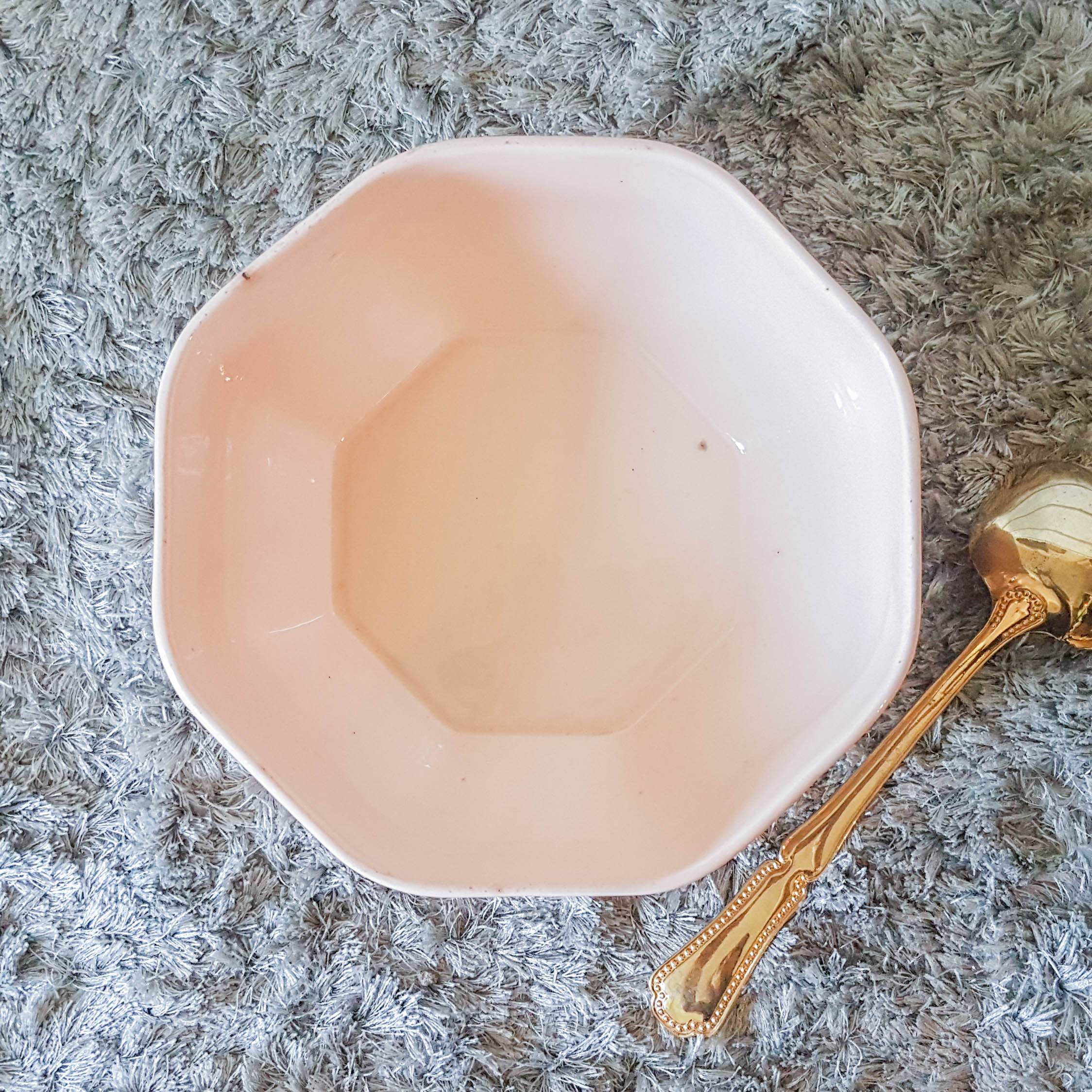Pink salad bowl by "Villeroy & Boch" made in France