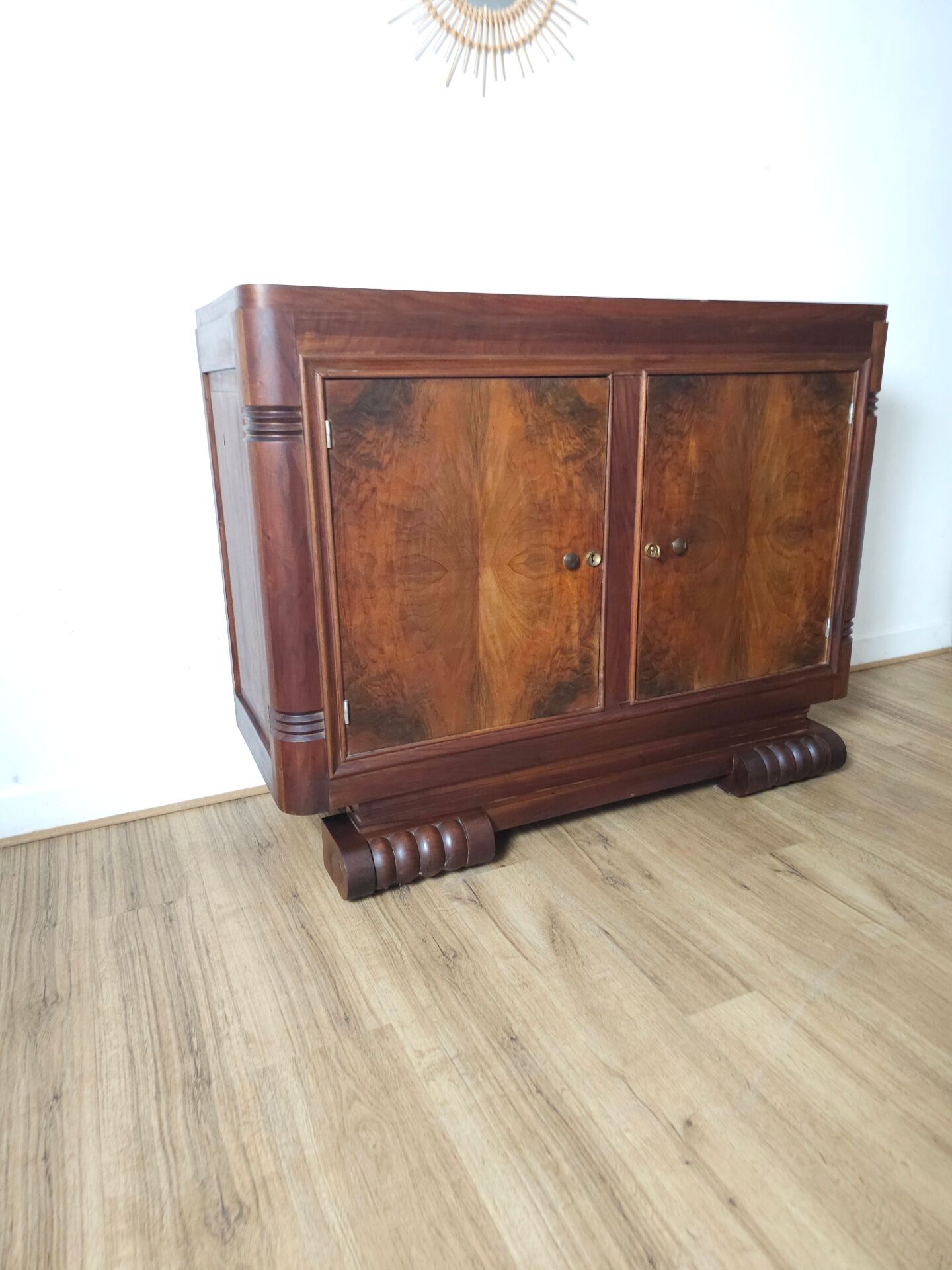 Small Art Deco Buffet in Walnut, Circa 1930