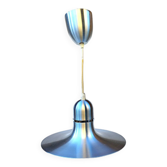 Vintage space age 1970 aluminum pendant light S