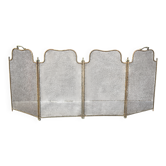Antique 19th century fireplace screen, Napoleon III spark arrester