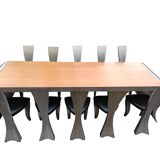 Vintage the wave dining set designed by Hans Kopla, 1997