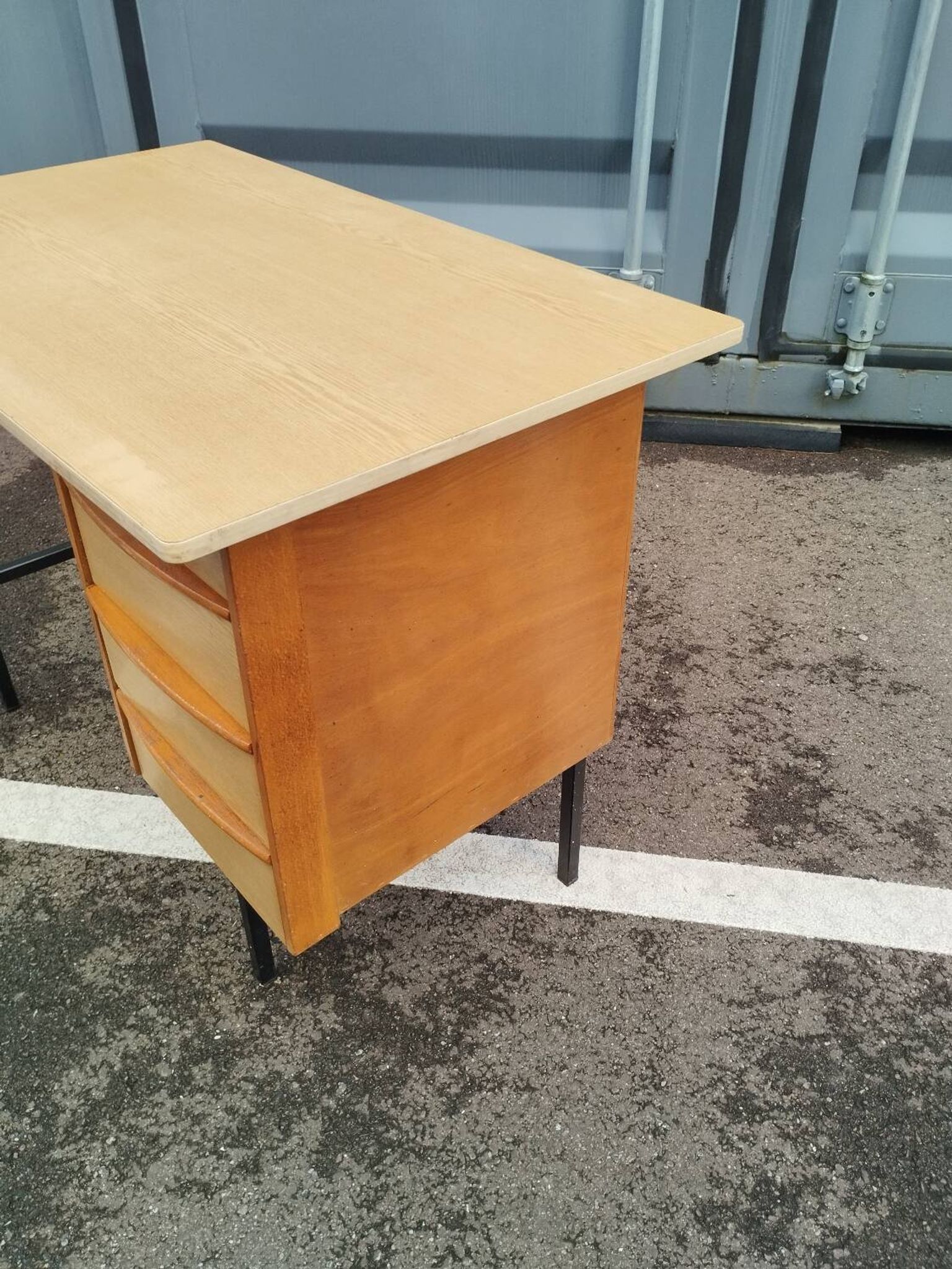 Vintage metal desk