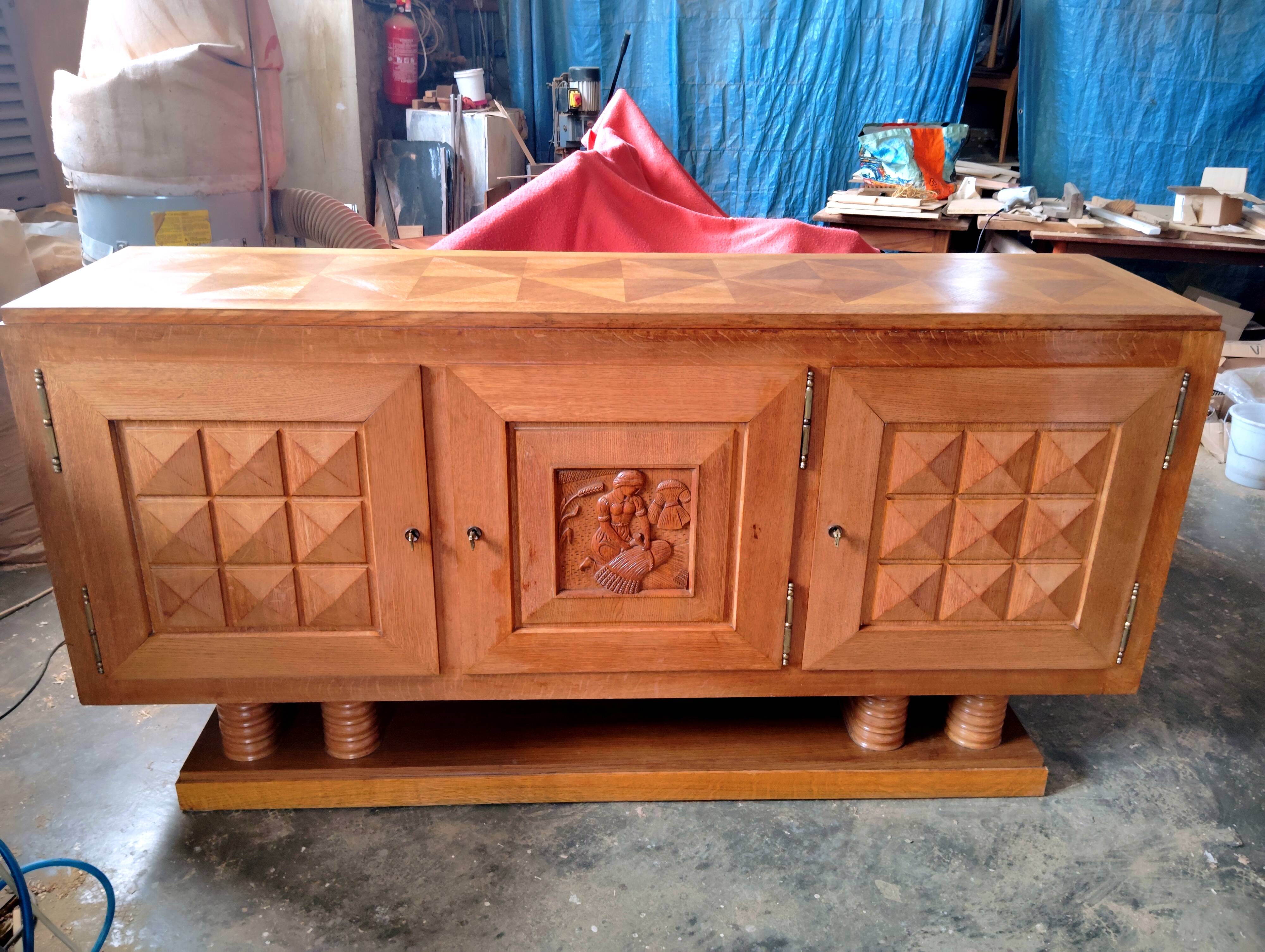 "Art Deco" sideboard by Gaston POISSON