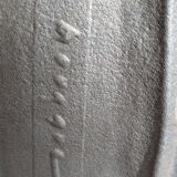 Modernist vase signed from the 70s in cast aluminum