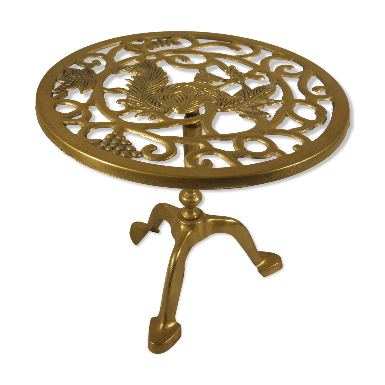 Brass underside