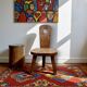 Antique peasant chair in solid wood – Handcrafted piece with rustic charm