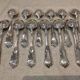 12 silver-plated metal soup spoons by the silversmith Boulenger LXV, half-rich.