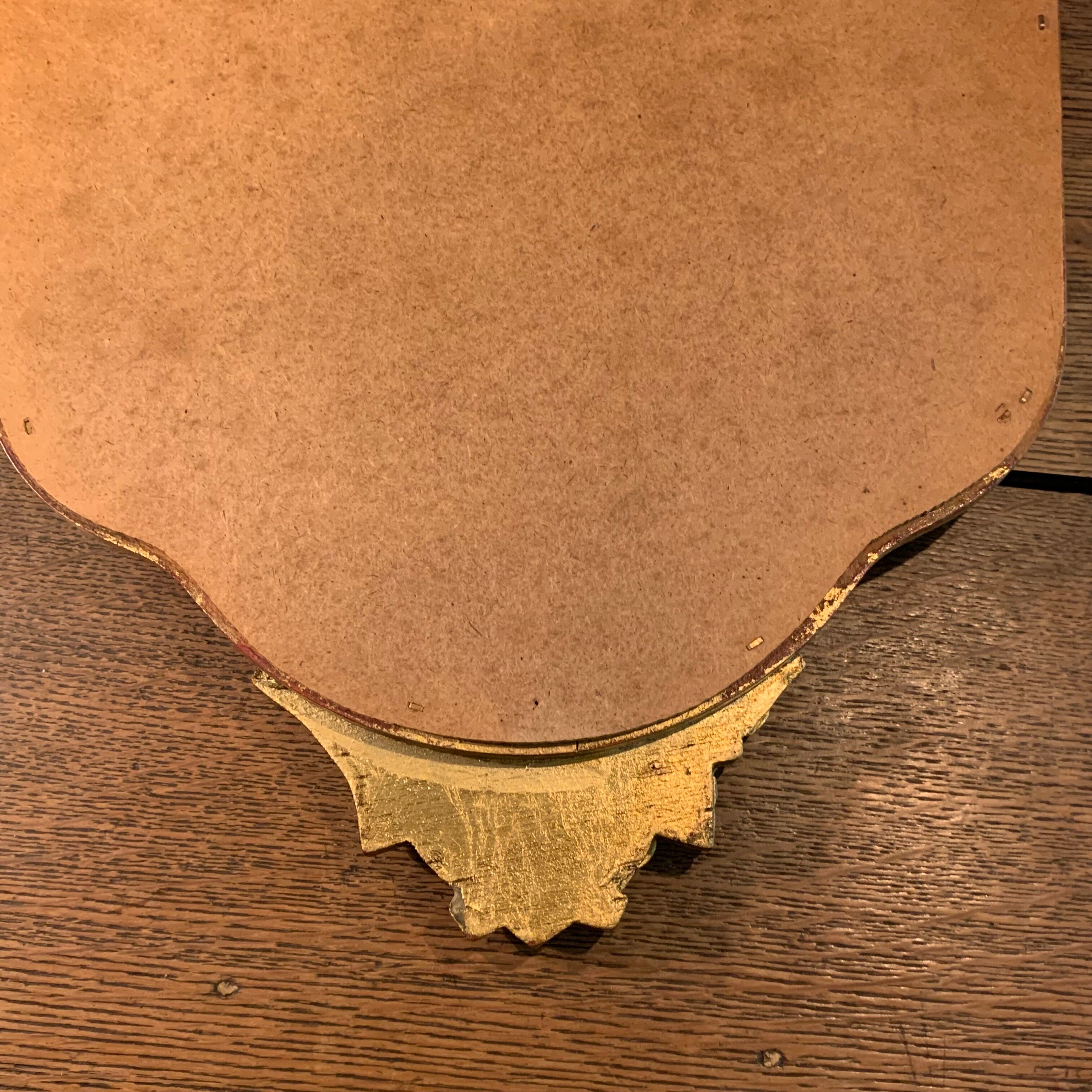 Miroir bois doré 68 cm