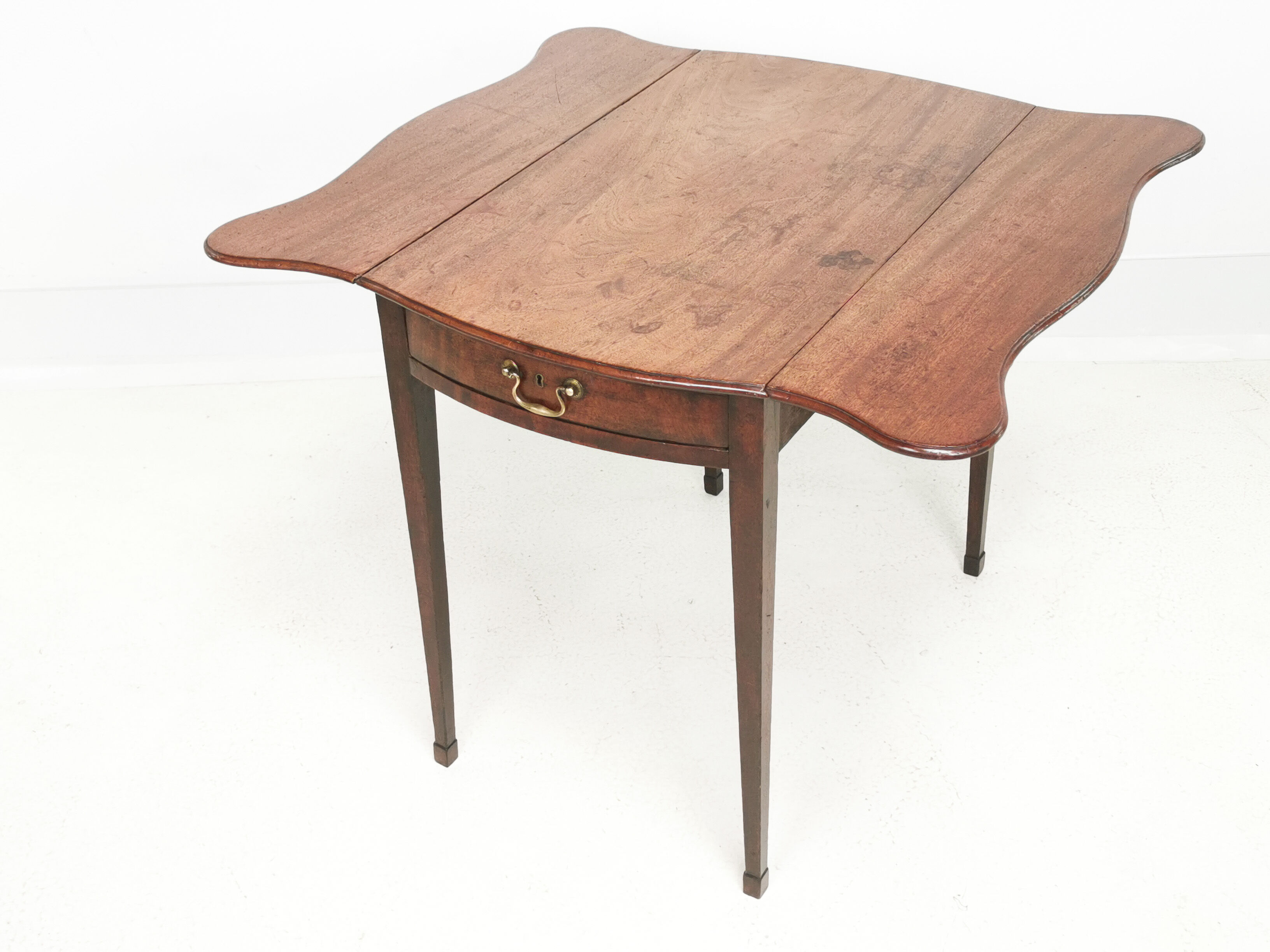 Antique Mahogany Royal Crown Stamped Pembroke Table