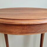 Mahogany side table with two trays, mid-20th century