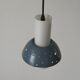 Metal and blue glass ceiling light by Ernest Igl for Hillebrand, 1950s, Germany