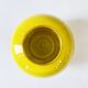 Yellow glazed ceramic sugar bowl