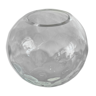 Faceted ball vase