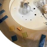 Wall/ceiling light in colored glass