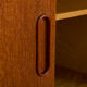 Teak wall unit by Hansen Guldborg with a desk and a cabinet, Denmark, 60s