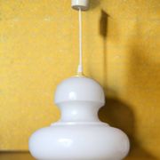 Suspension en verre opalin 1970's