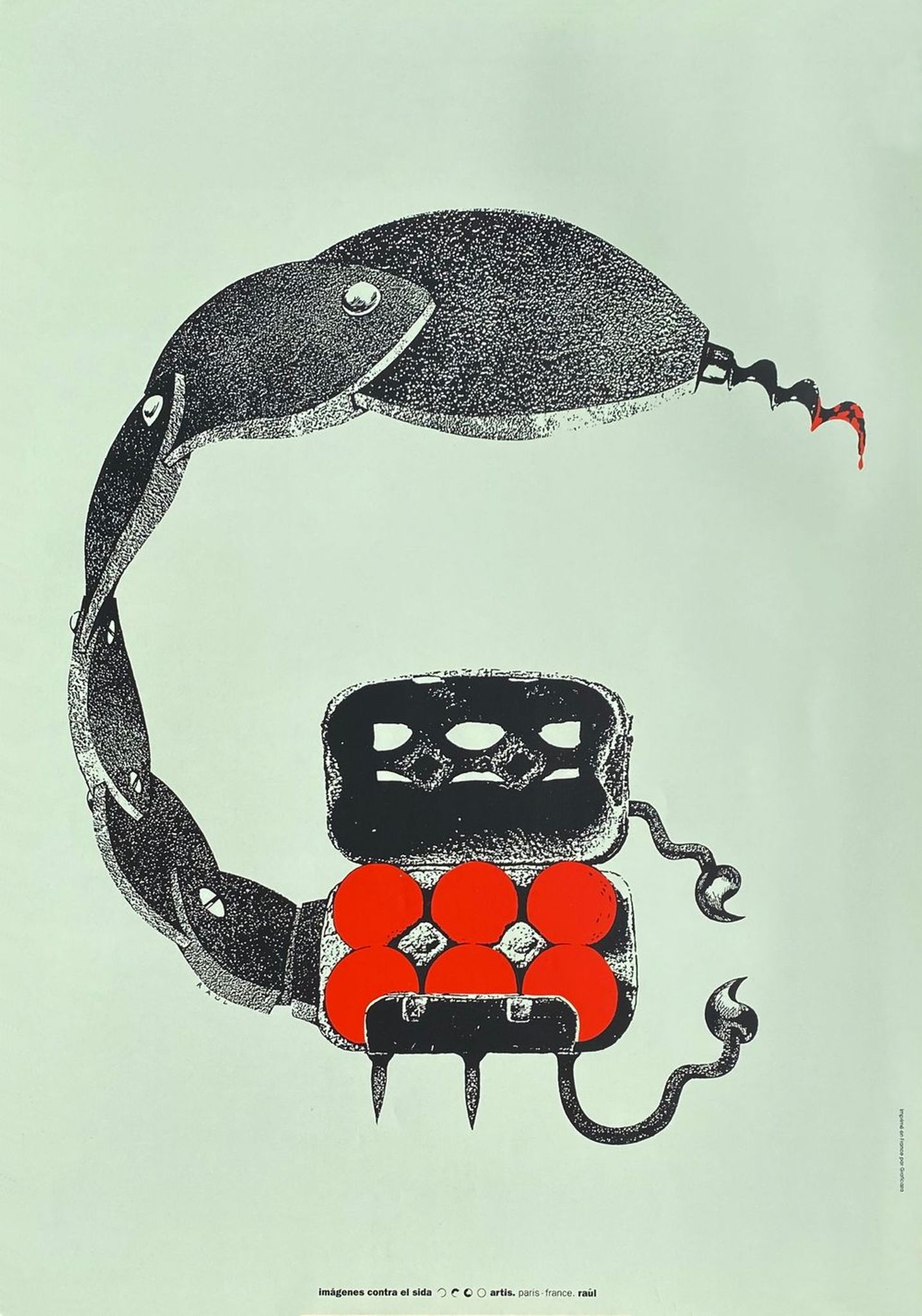 Affiche 1995 Images contre le Sida