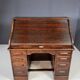 American roll-top desk, solid oak, Czechoslovakia, 1930s