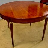 Louis XVI style table in cherry with 2 extensions