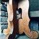 Brutalist oak side table