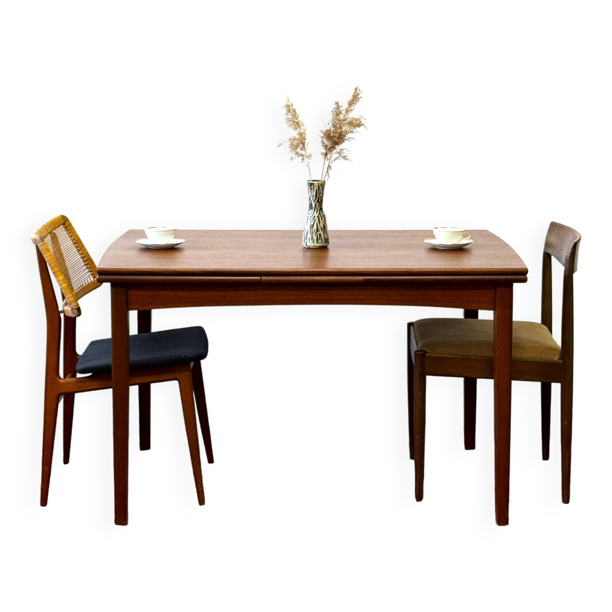 Extendable teak table, Denmark 60s/70s, vintage, mid 20th century